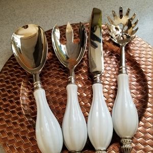 GODINGER silver plated serving set